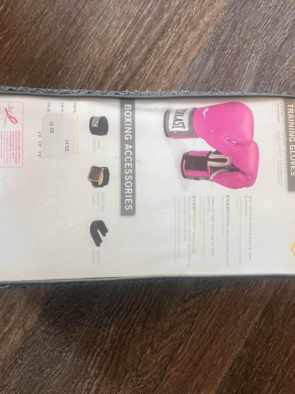 Everlast Pink Women's Pro Style Training Boxing Gloves - Picture 2 of 6